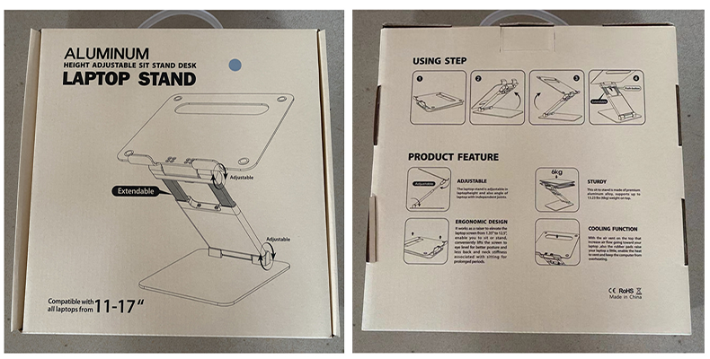 Universal Office Aluminum Ergonomic Adjustable Foldable Retractable ...