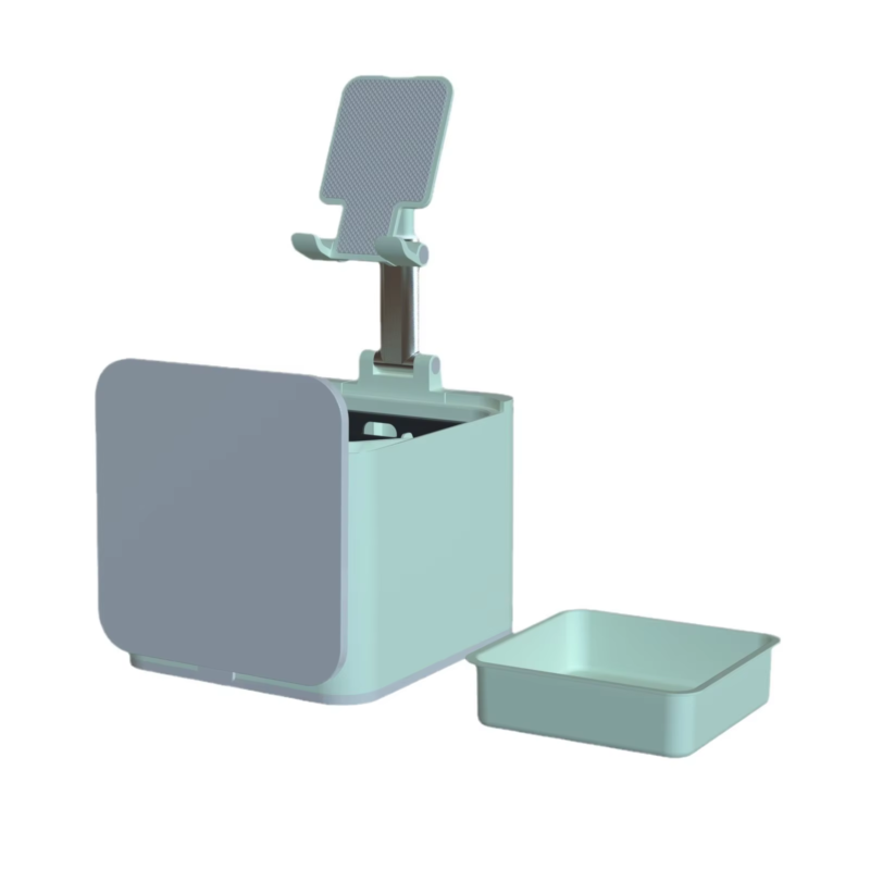 New Design Retractable Lazy Trash Can waste Storage Box Phone Stand Holder
