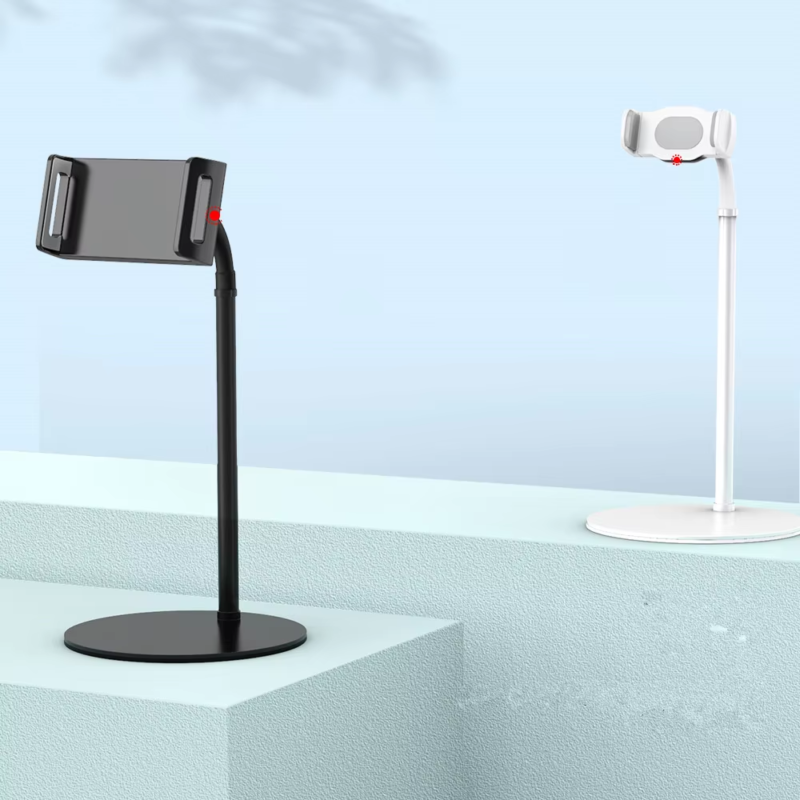 TL01 gooseneck tablet stand, black and white two color options desktop holder
