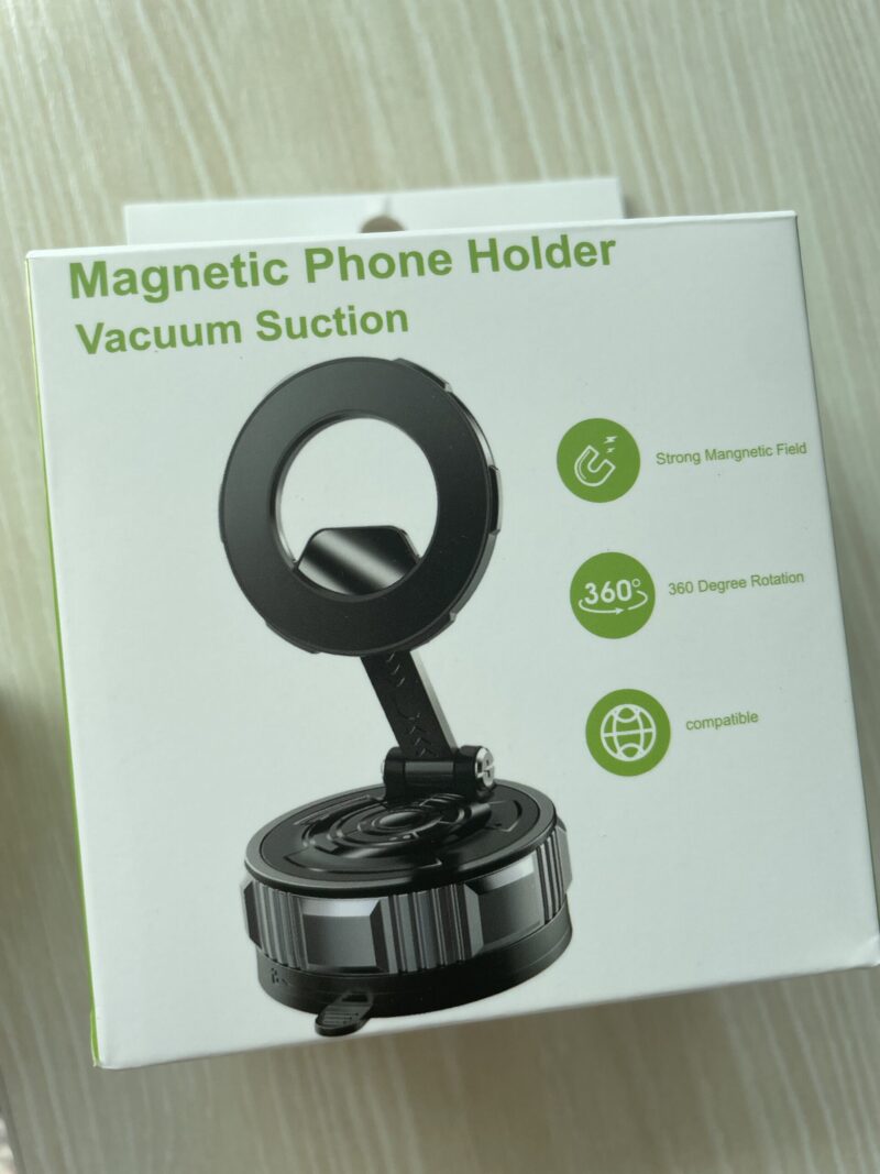 Vacuum suction magnetic car phone holder, product retail package box