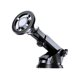 Magsafe magnetic suction car phone holder for dashboard and windshield, adjustable long arm