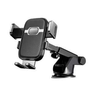 Suction cup telescopic gravity car phone holder, long arm windshield dashboard car mount for mobile phone