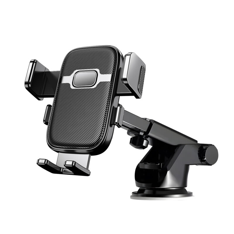Suction cup telescopic gravity car phone holder, long arm windshield dashboard car mount for mobile phone