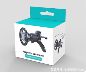 Packaging box of magnetic air vent car phone holder mount
