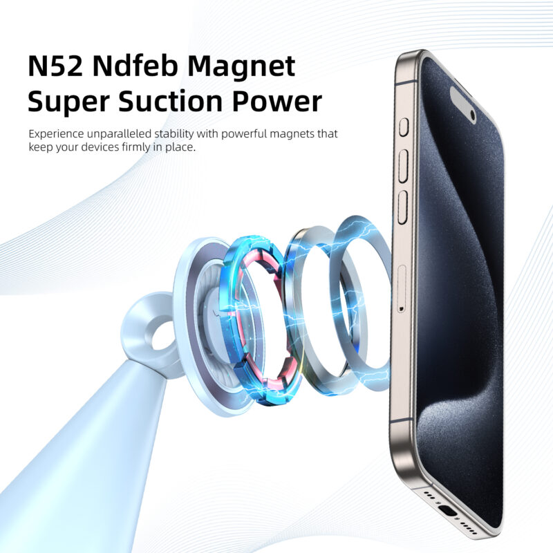 N52 ndfeb magnet internal structure for magnetic desktop phone holder