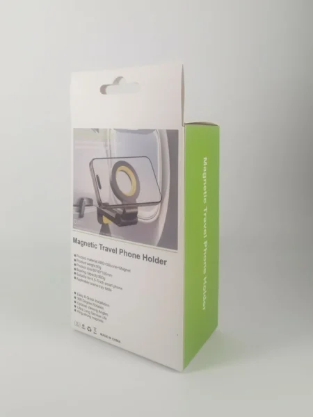 CH21 portable magnetic phone holder retail gift box back with product info