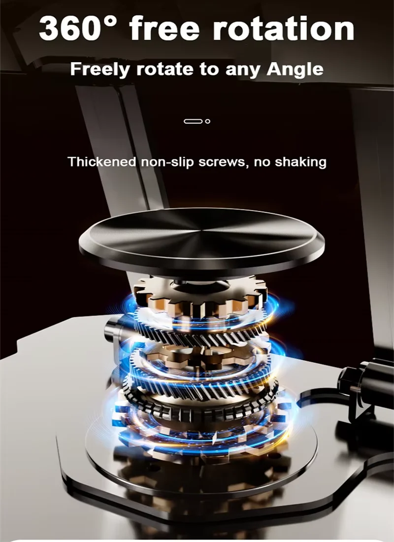 TS02 tablet stand 360 degree free rotation, thickened non-slip screws, stable without shaking