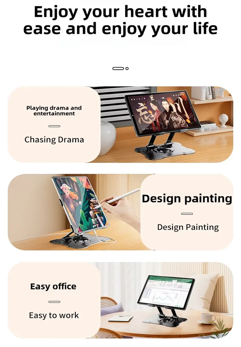 TS02 tablet stand for office work, drawing painting and watching drama entertainment