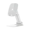 White Z3 adjustable foldable desktop phone tablet stand, height angle adjustable portable holder